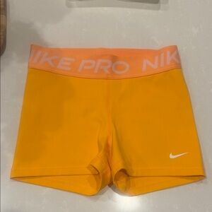 Nike Pro Bright Orange Shorts